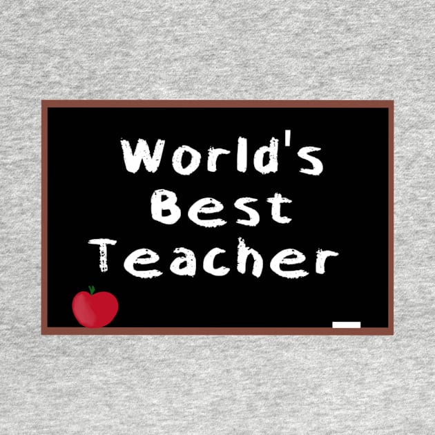 World's Best Teacher chalkboard design by KaisPrints